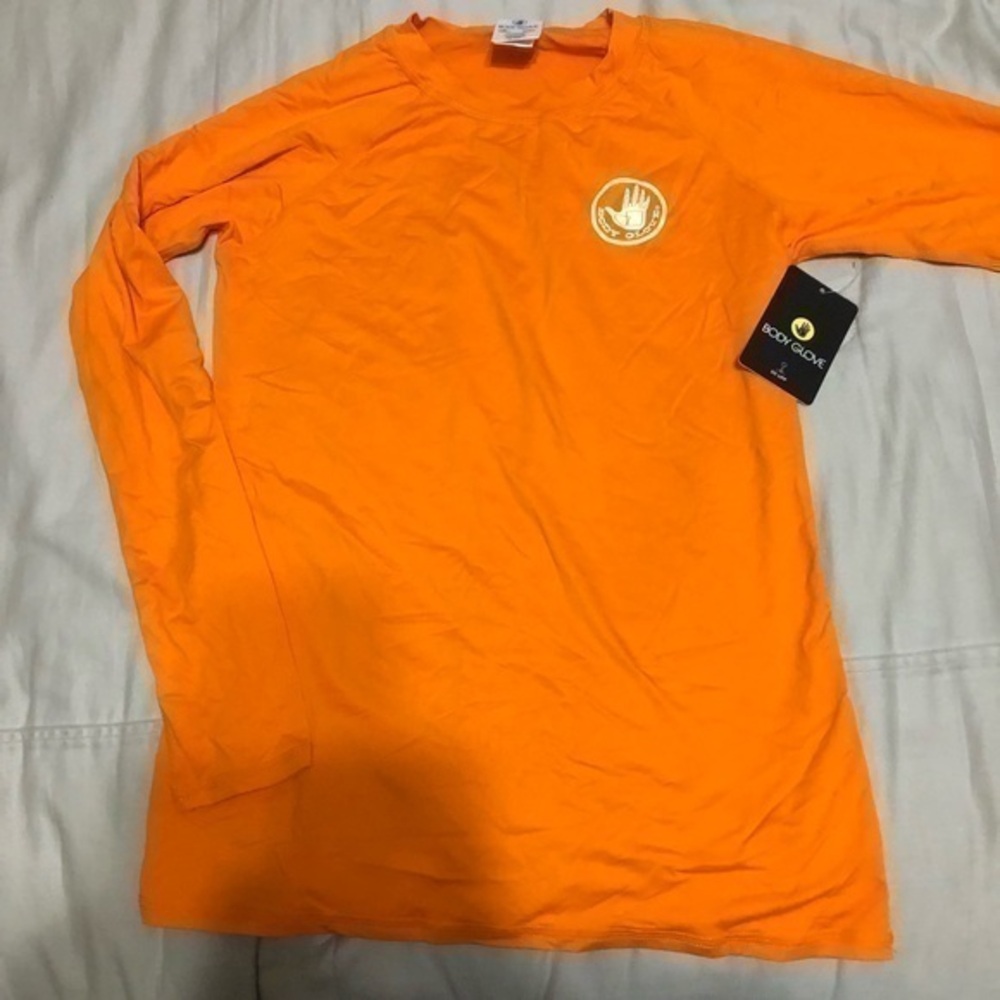 Body Glove orange rash guard size small